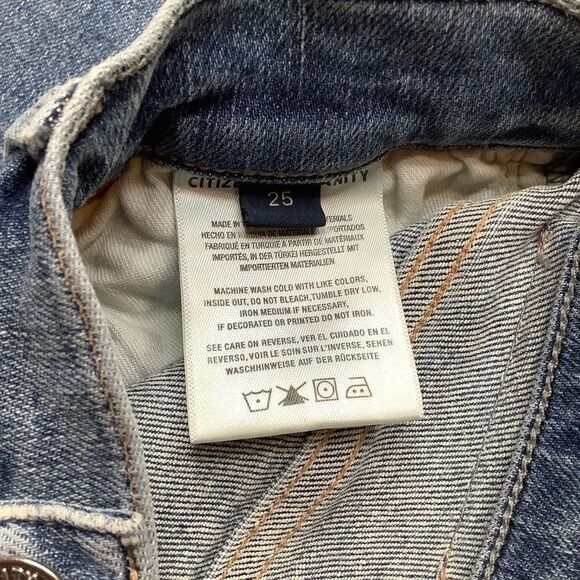 Citizens Of Humanity Rocket Ankle High Rise Skinny 25 Medium Distressed … - Picture 6 of 9